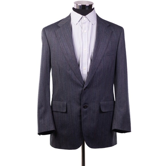 Nordstrom Chaps By Ralph Lauren Mens Virgin Wool Suit Blazer main color Gray 40 - Picture 2 of 12